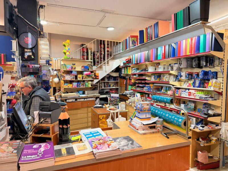 Traspaso papelería–librería con prensa, revistas, artículos de regalo y Loterías del Estado